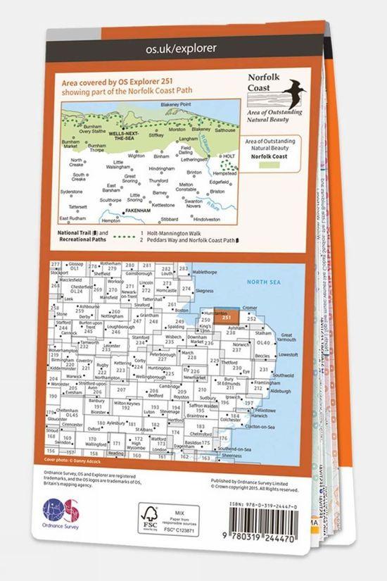 Explorer Map 251 Norfolk Coast Central