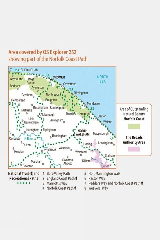 Explorer Map 252 Norfolk Coast East