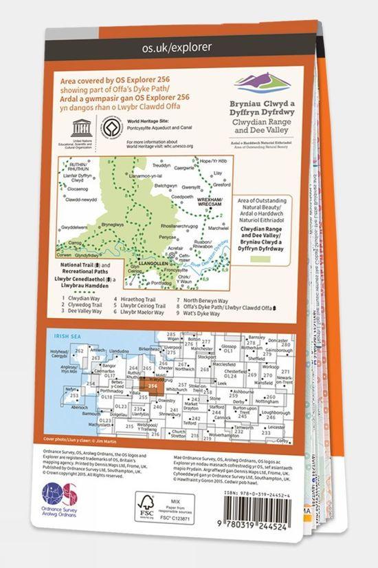 Explorer Map 256 Wrexham And Llangollen