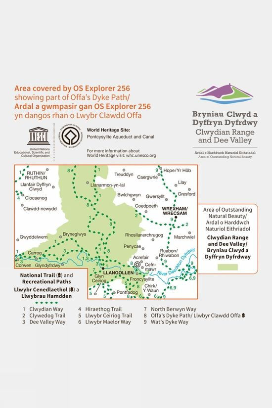 Explorer Map 256 Wrexham And Llangollen