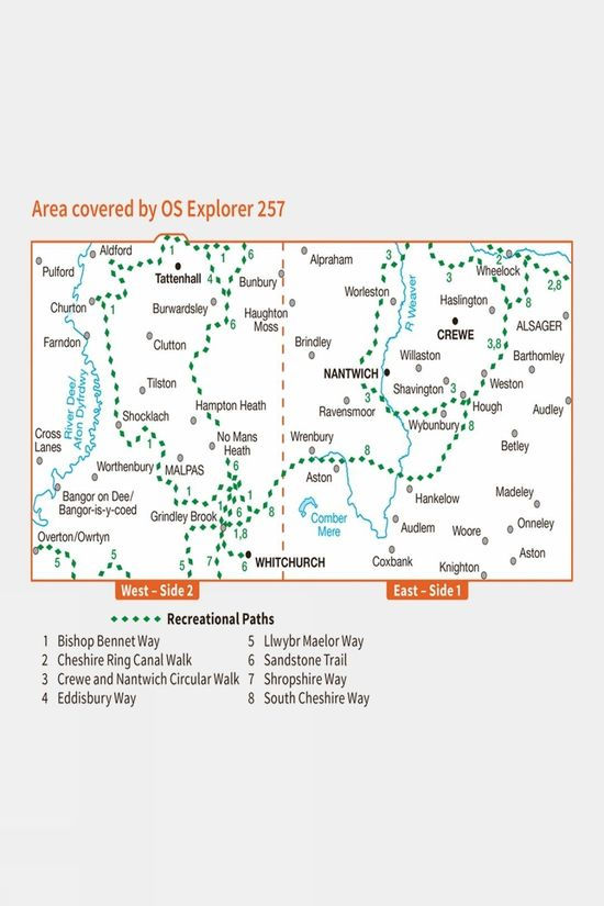 Explorer Map 257 Crewe And Nantwich