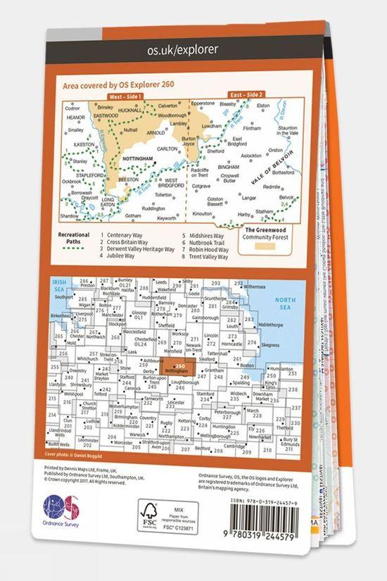 Explorer Map 260 Nottingham