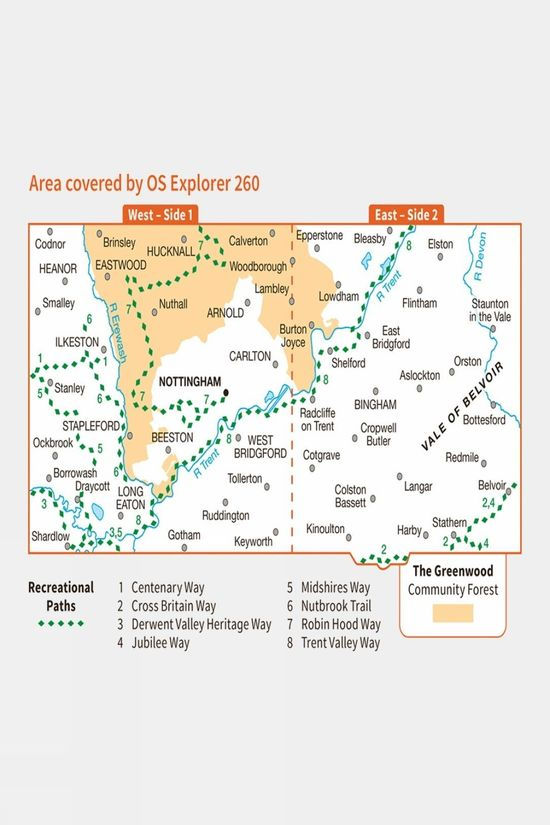 Explorer Map 260 Nottingham