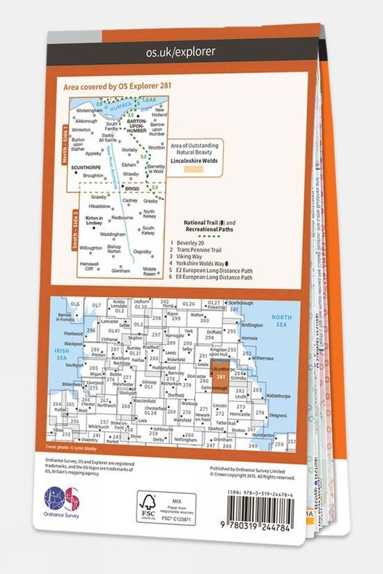 Explorer Map 281 Ancholme Valley