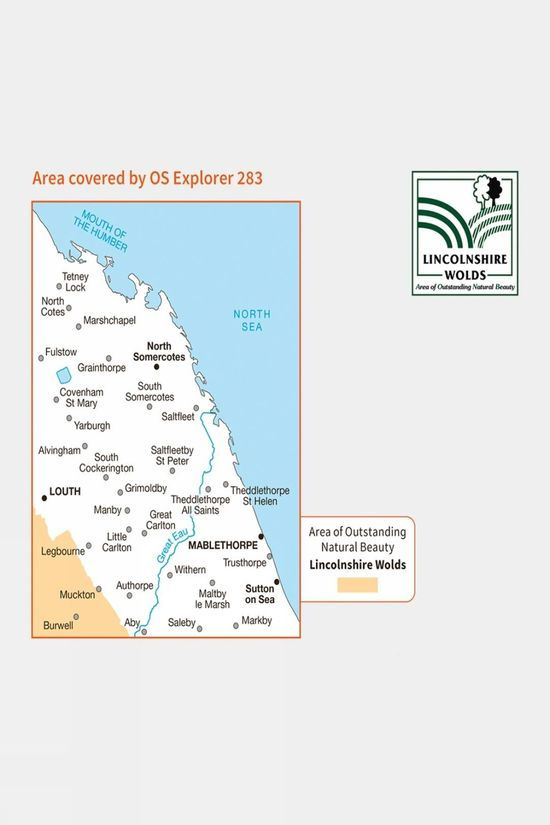 Explorer Map 283 Louth And Mablethorpe