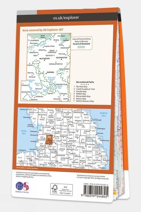 Explorer Map 287 West Pennine Moors