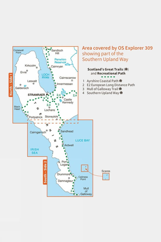 Explorer Map 309 Stranraer And The Rhins