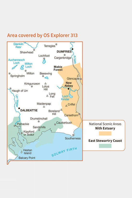 Explorer Map 313 Dumfries And Dalbeattie