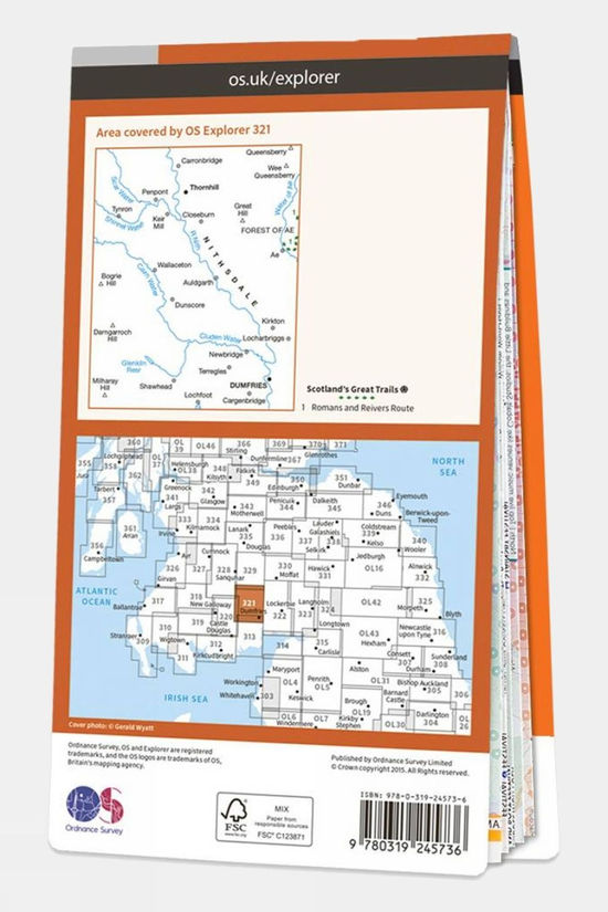 Explorer Map 321 Nithsdale And Dumfries