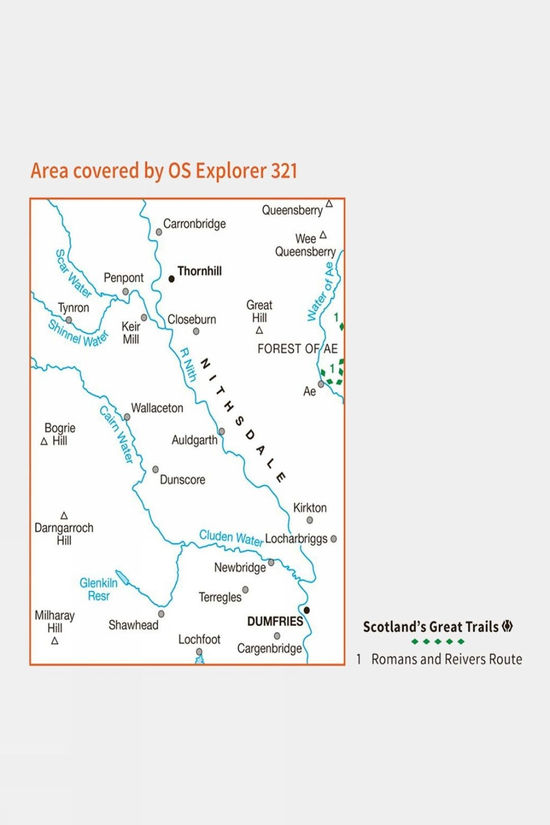 Explorer Map 321 Nithsdale And Dumfries