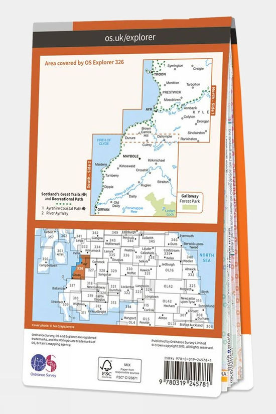 Explorer Map 326 Ayr And Troon