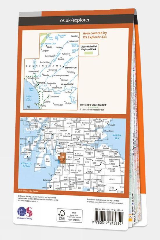 Explorer Map 333 Kilmarnock And Irvine