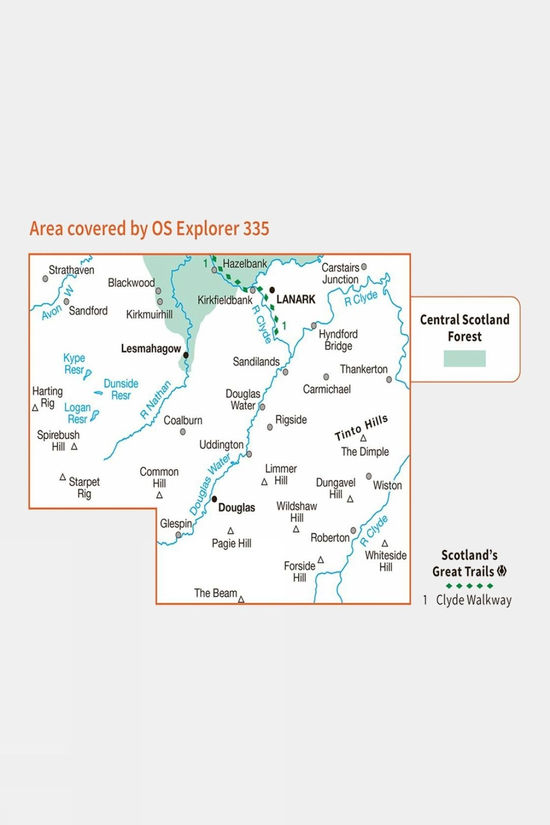 Explorer Map 335 Lanark And Tinto Hills