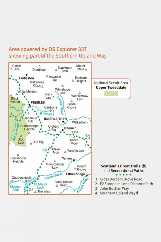 Explorer Map 337 Peebles And Innerleithen