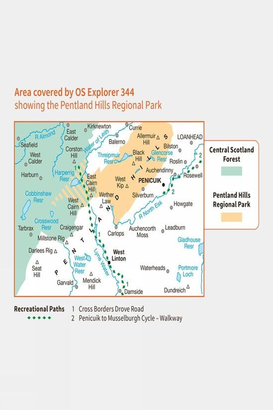 Explorer Map 344 Pentland Hills