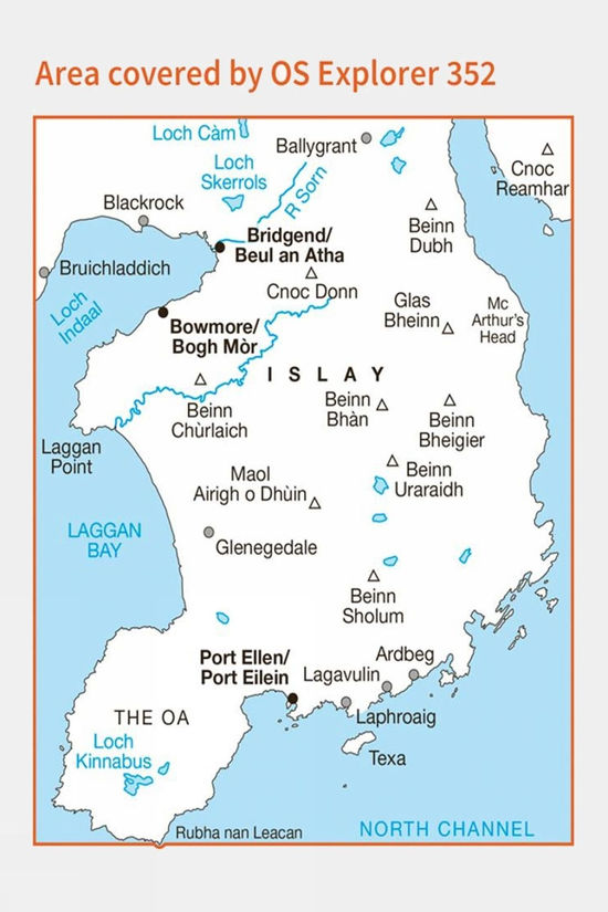 Explorer Map 352 Islay South