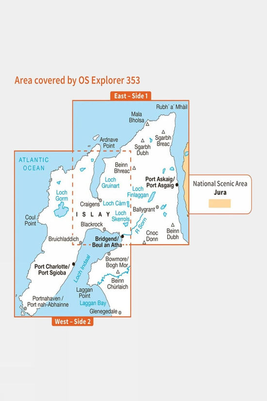Explorer Map 353 Islay North