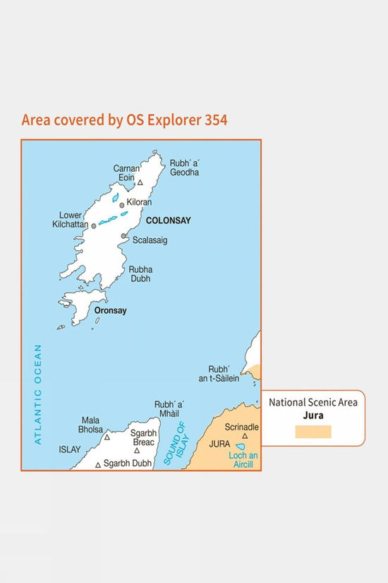 Explorer Map 354 Colonsay And Oronsay