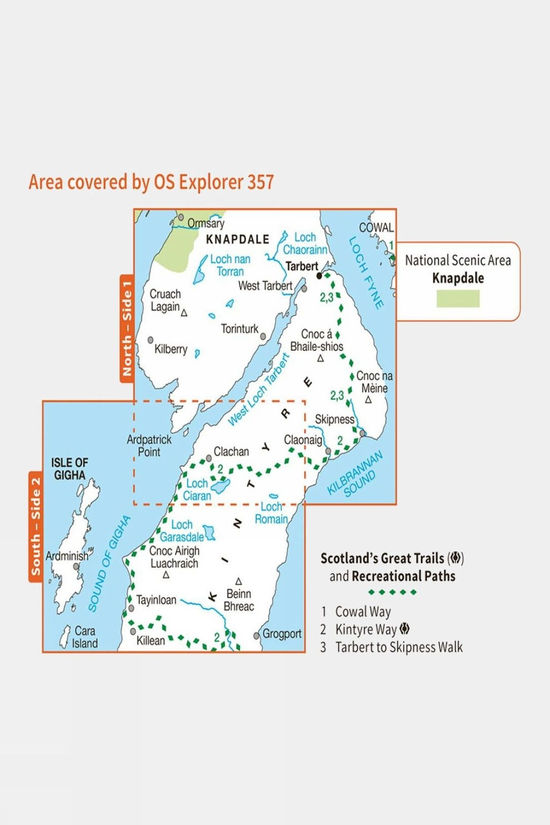 Explorer Map 357 Kintyre North