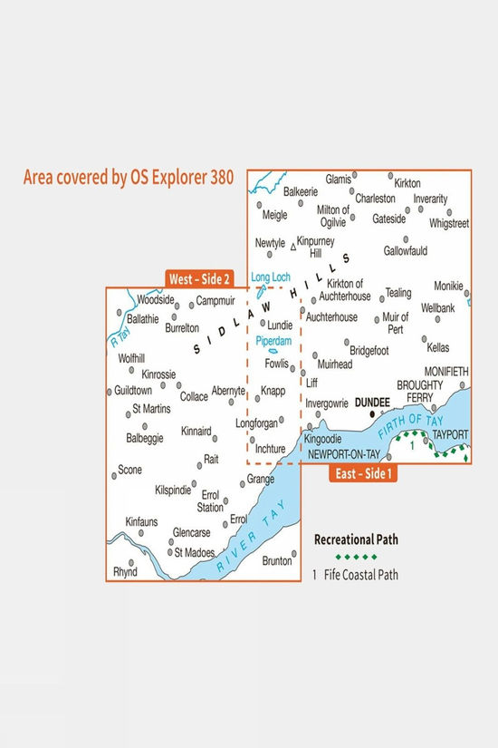 Explorer Map 380 Dundee And Sidlaw Hills