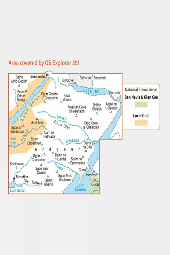 Explorer Map 391 Ardgour And Strontian