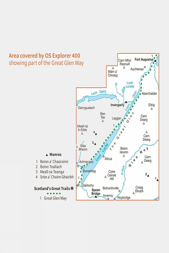 Explorer Map 400 Loch Lochy And Glen Roy