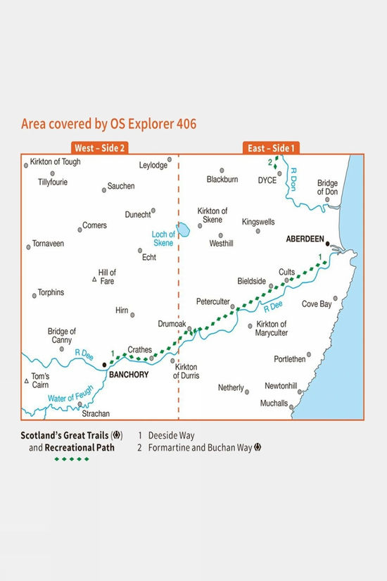 Explorer Map 406 Aberdeen And Banchory