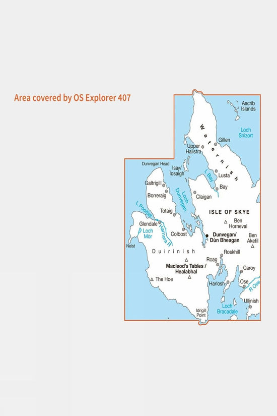 Explorer Map 407 Skye - Dunvegan