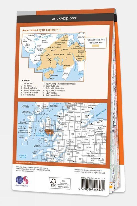 Explorer Map 411 Skye - Cuillin Hills