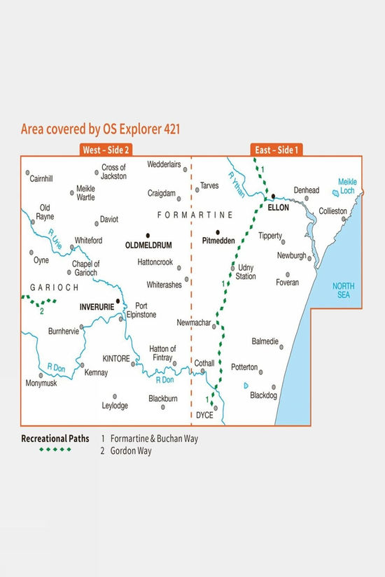 Explorer Map 421 Ellon And Inverurie