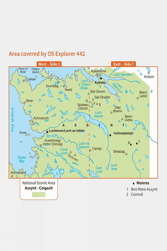 Explorer Map 442 Assynt And Lochinver