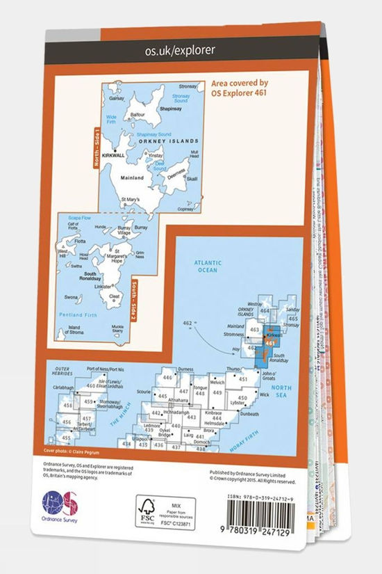 Explorer Map 461 Orkney - East Mainland