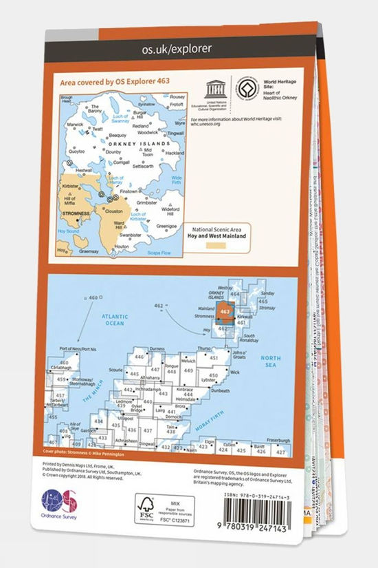 Explorer Map 463 Orkney - West Mainland