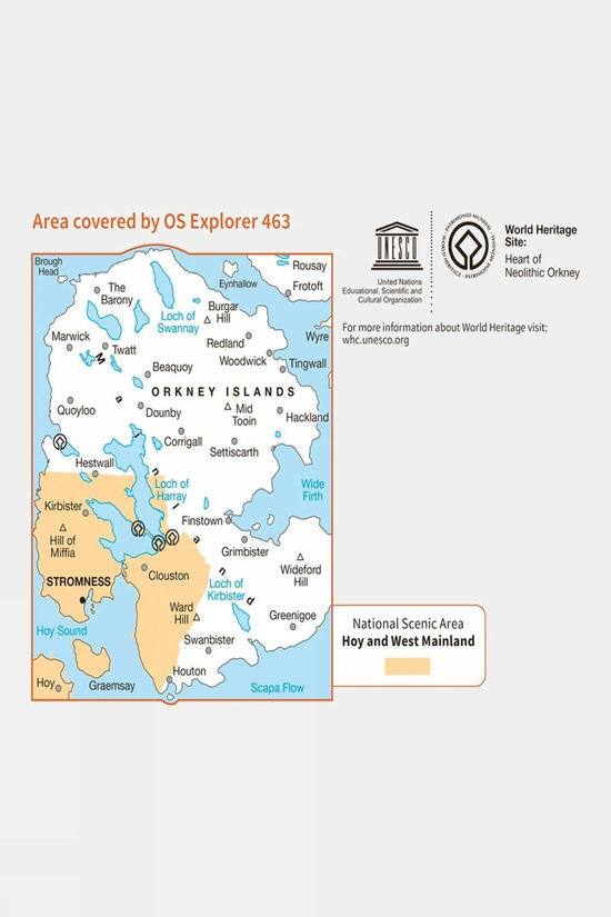Explorer Map 463 Orkney - West Mainland