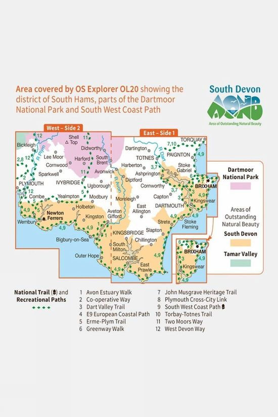 Explorer Map OL20 South Devon