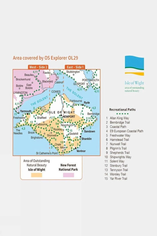 Explorer Map OL29 Isle Of Wight