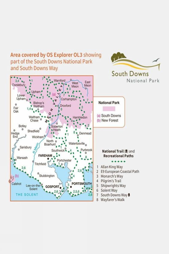 Explorer Map OL3 Meon Valley