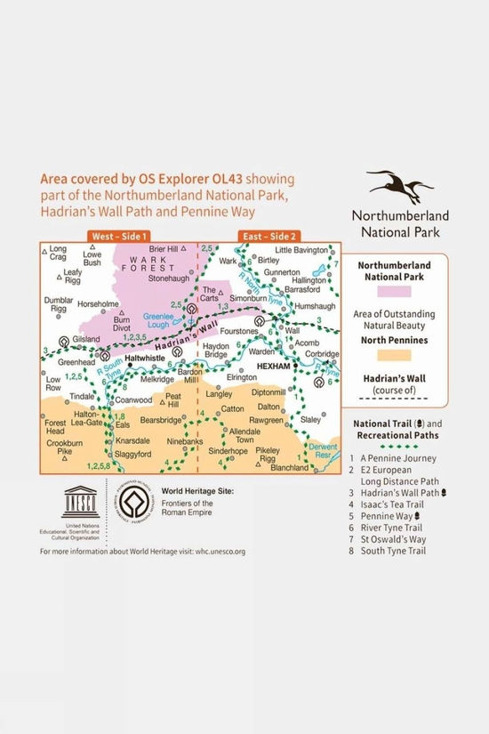 Explorer Map OL43 Hadrian's Wall