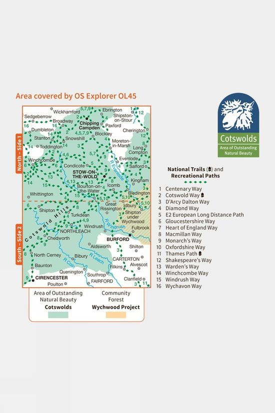 Explorer Map OL45 The Cotswolds