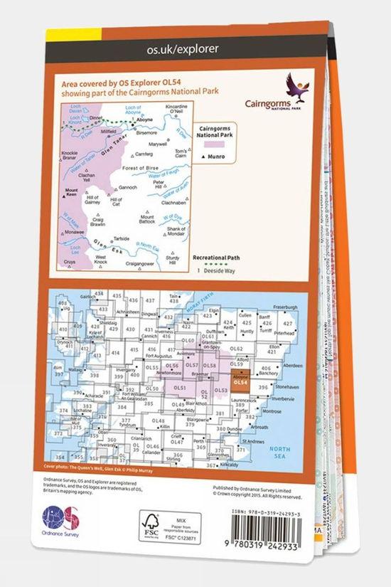 Explorer Map OL54 Glen Esk And Glen Tanar