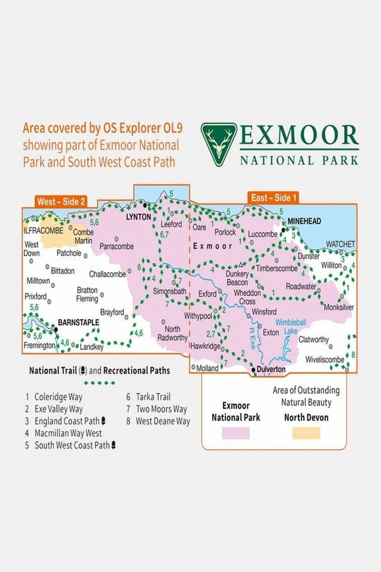 Explorer Map OL9 Exmoor