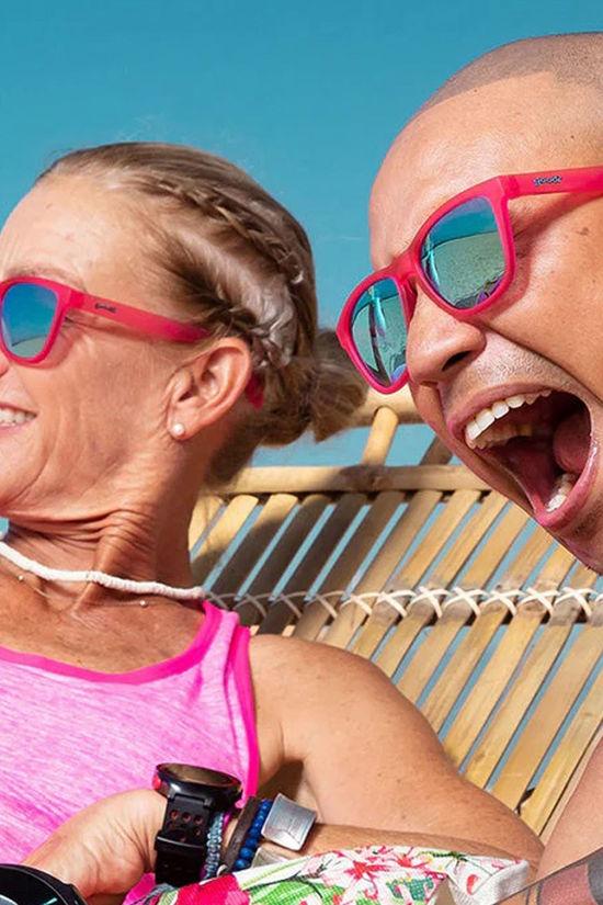 Flamingos On A Booze Cruise Sunglasses