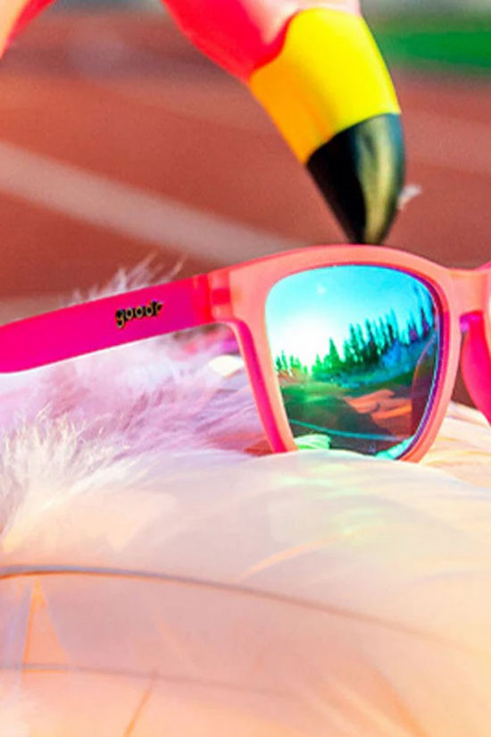Flamingos On A Booze Cruise Sunglasses