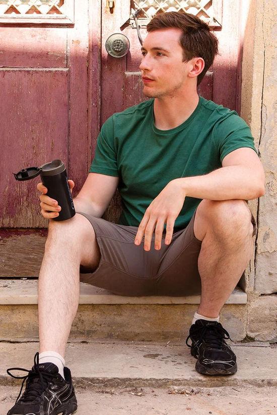 Flip-Top Thermal Mug