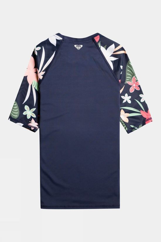 Girls Printed Short Sleeve Rashguard