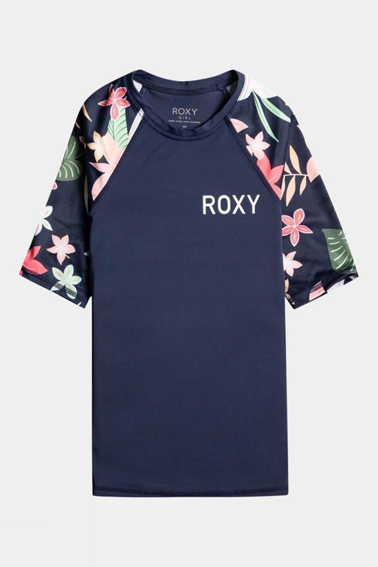 Girls Printed Short Sleeve Rashguard