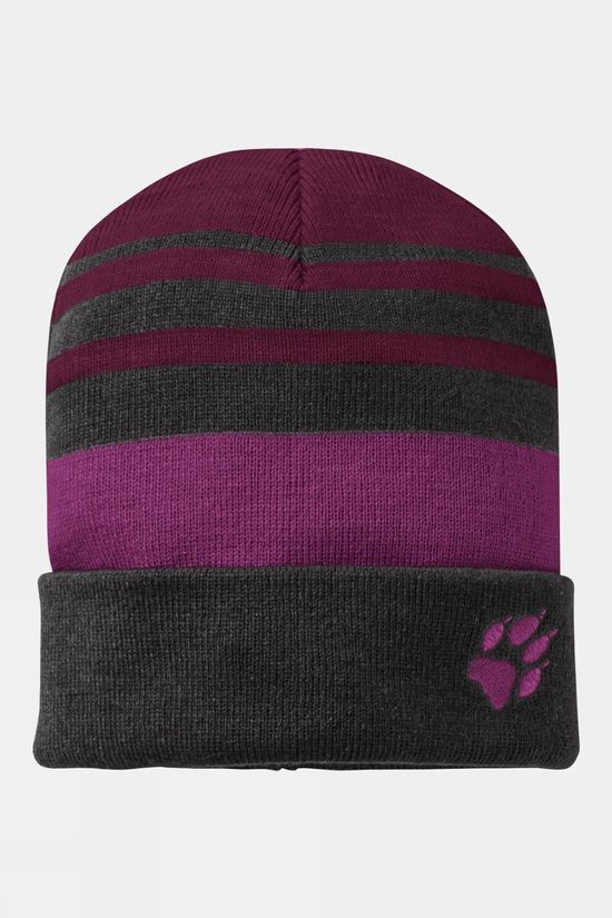 Kids Stripy Knit Cap Beanie