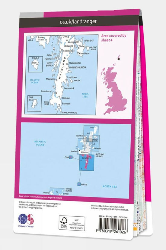 Landranger Map 04 Shetland - South Mainland