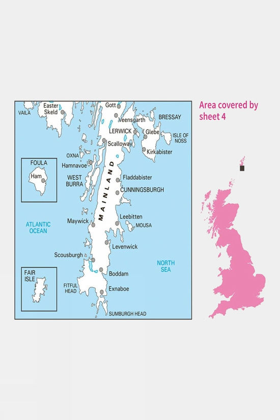 Landranger Map 04 Shetland - South Mainland