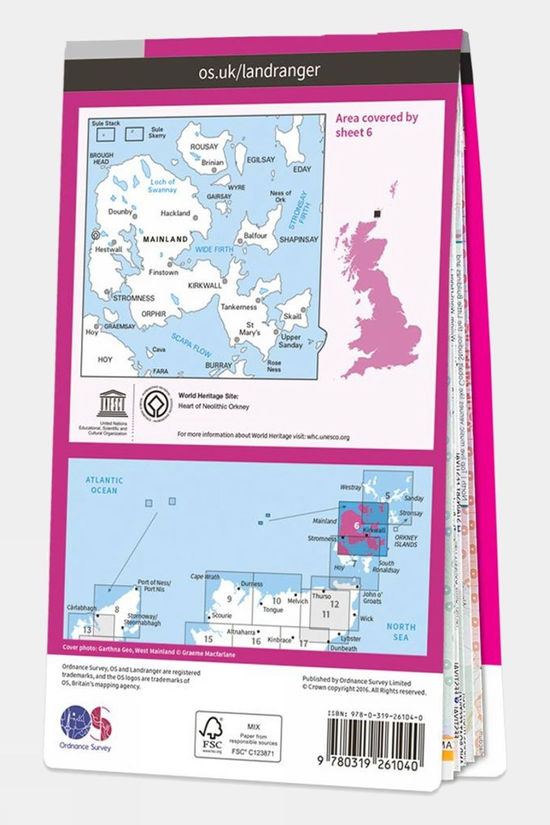 Landranger Map 06 Orkney - Mainland